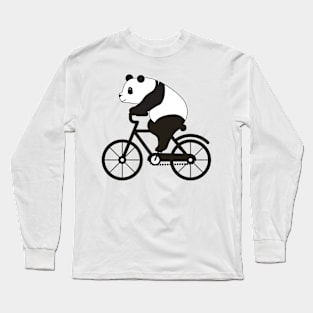 Panda Bicycle Long Sleeve T-Shirt